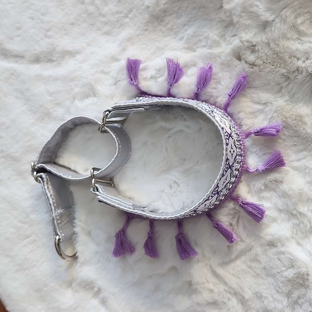 New Martinigale Collar with rhinestone and tassles!!
